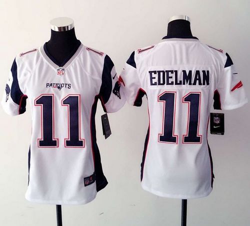 Nike Patriots #11 Julian Edelman White Women's Stitched NFL New Elite Jersey